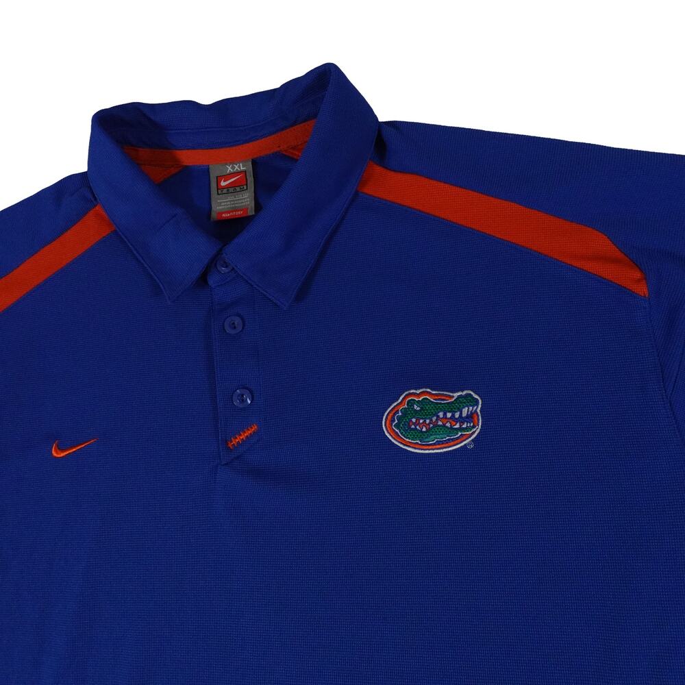 Florida Gators Nike Team Vintage Football Stitching Embroidered Polo Men's XXL